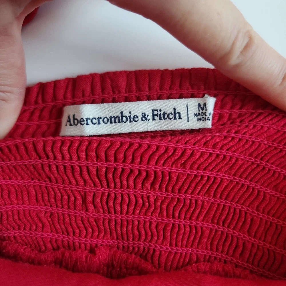 Abercrombie & Fitch Y2k Babydoll‎ Top Long sleeve pink shirt size M